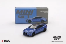 Mini GT 1:64 BMW M4 Competition (G82) Portimao Blue Diecast Model Car MGT00845