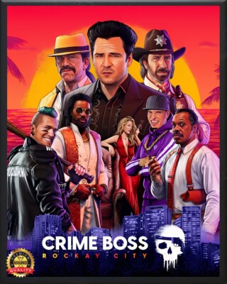 Crime Boss - Rockay City - Metal Sign 11 x 14