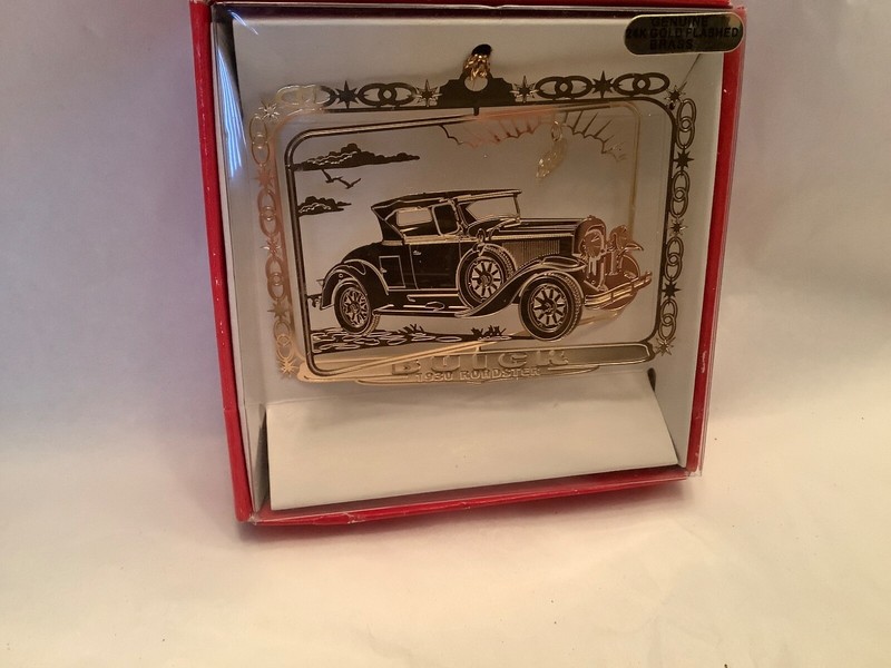 Nations Treasures 24K Gold Finish 1930 Buick Roadster Ornament (a gift from BDE)