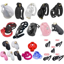 Silicone Resin Plastic Male Chastity Device Chastity Cage Belt Locks Multi-sizes