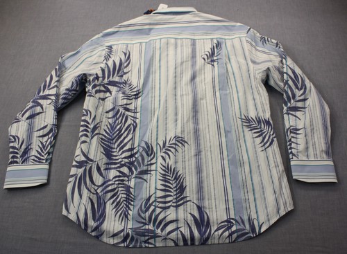 Tommy Bahama Swordfish Mens Violet Petal Frond with the Wind Sport Shirt L $145 - Picture 3 of 6