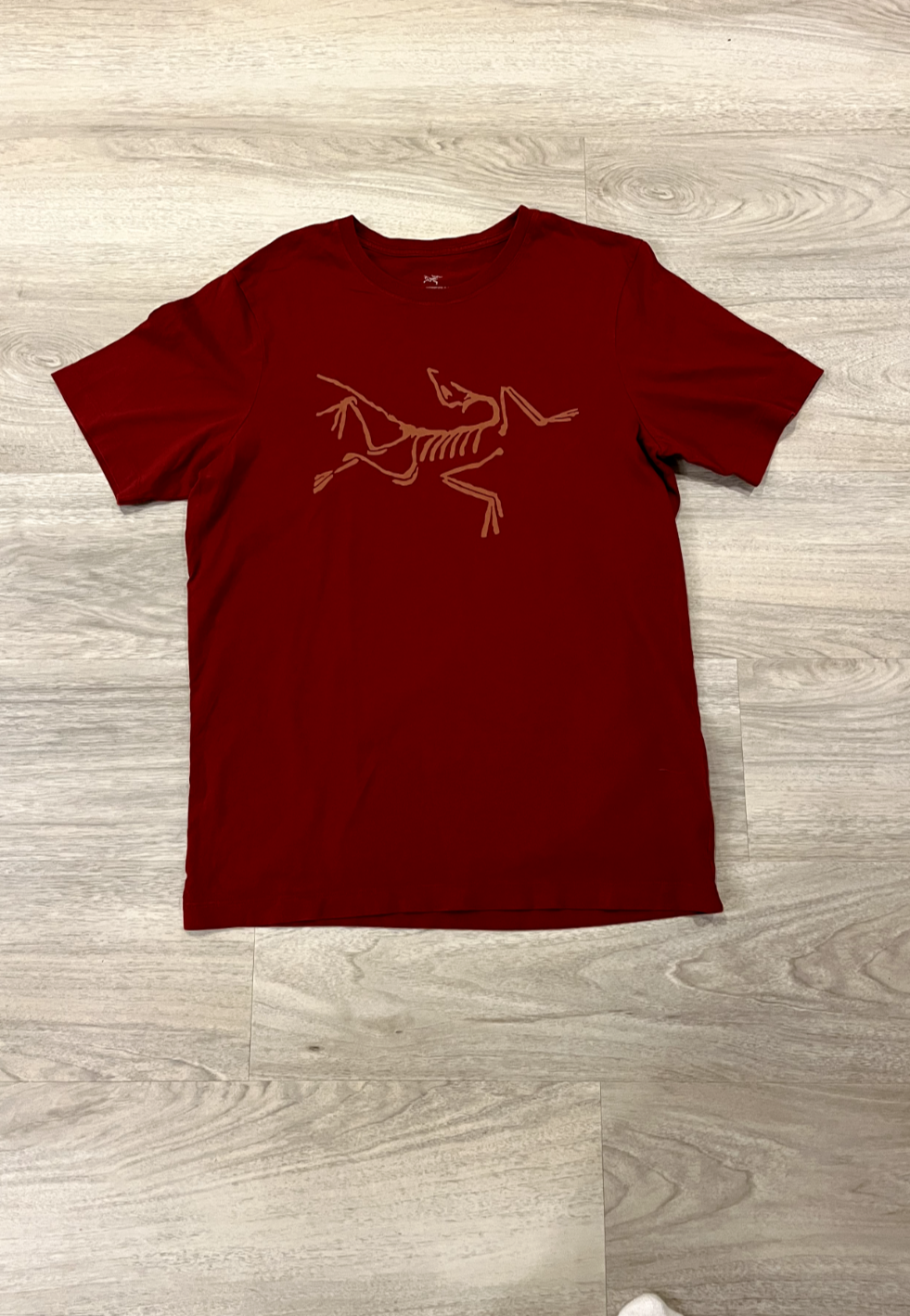 Arc'Teryx Archaeopteryx Scheletro Grande Logo Rosso Taglia Uomo Small