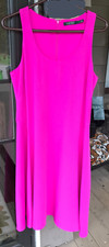 Lauren Ralph Lauren sz 10 Satin A-Line Dress Sleeveless Exotic Pink As Is NWT 02