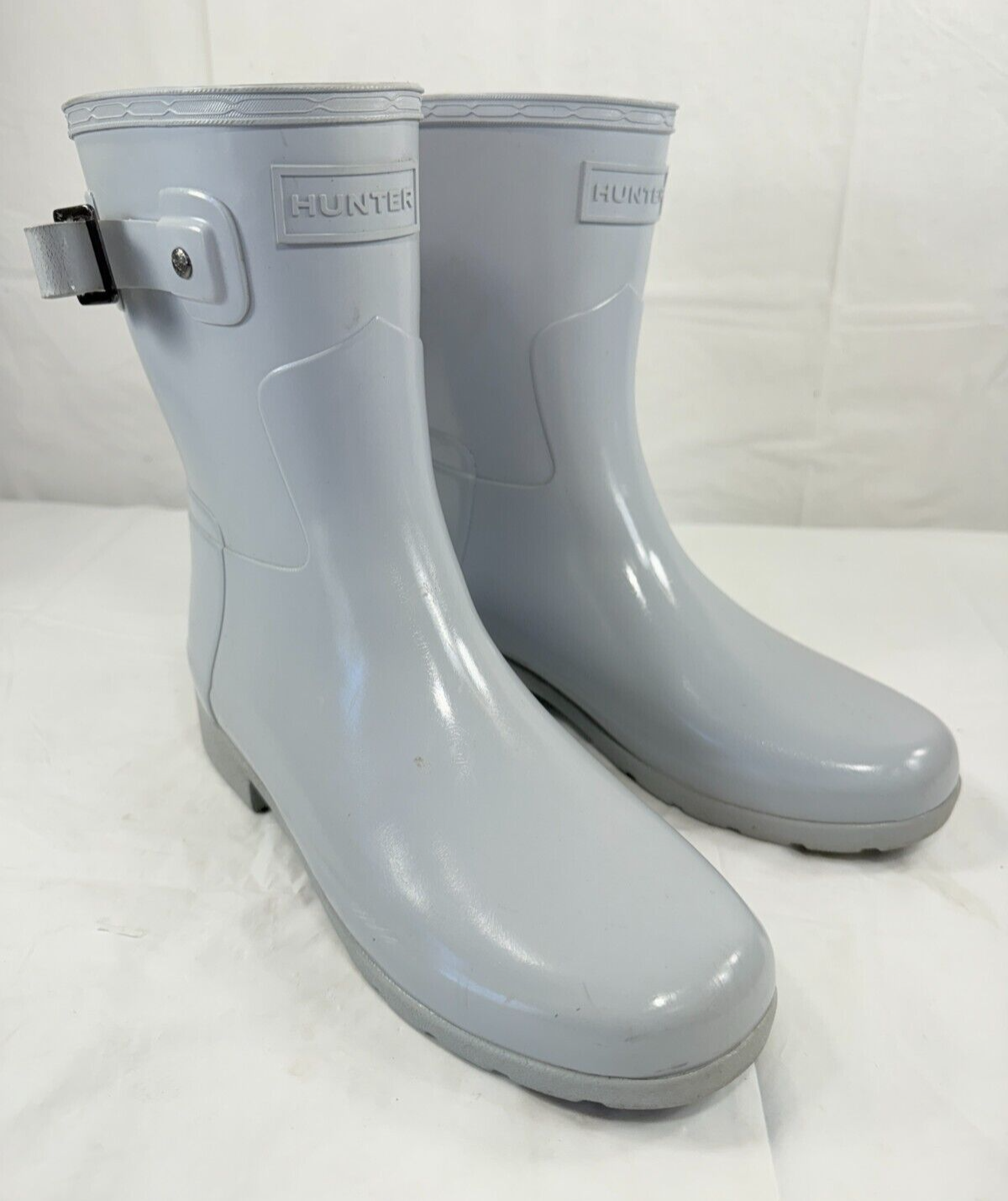 Hunter Original Refined Short Gloss Rubber Rain Boots Women's Size