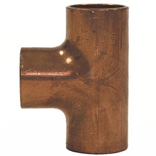 Kupfer Lötfitting Löt T-Stück 12-15-18-22-28-35-42-54 mm, Nr. 5130 T- reduziert