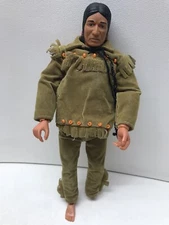 1973 Lone Ranger Tonto Figure Doll by Gabriel with Outfit - Parts Or Repair