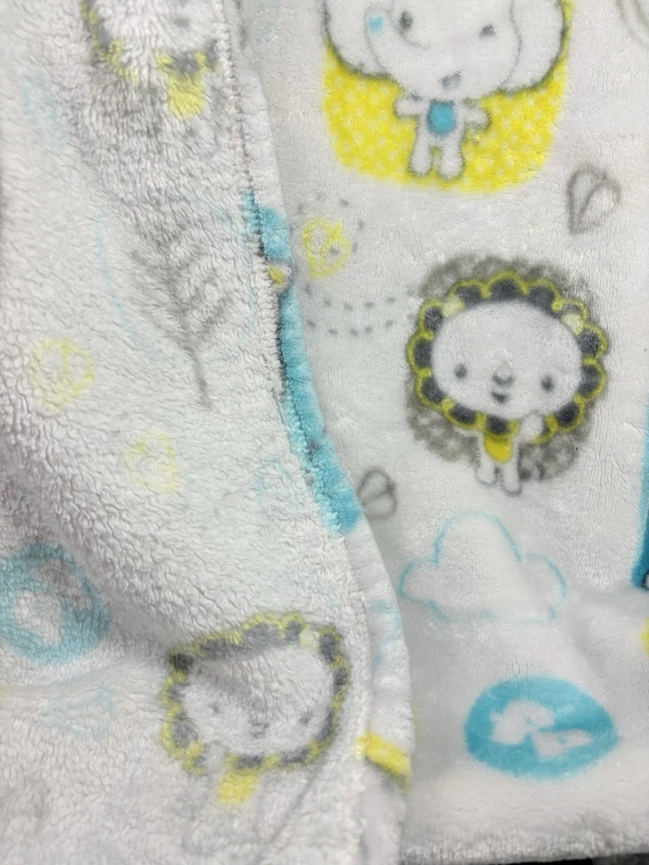 Fisher Price Costco Bebé Lovey Jirafa Elefante León Gris Amarillo Aqua Nubes Foto 4 de 4