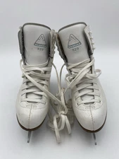 Glacier By Jackson Womens 520 White Leather Lace-Up Figure Ice Skates Size 5