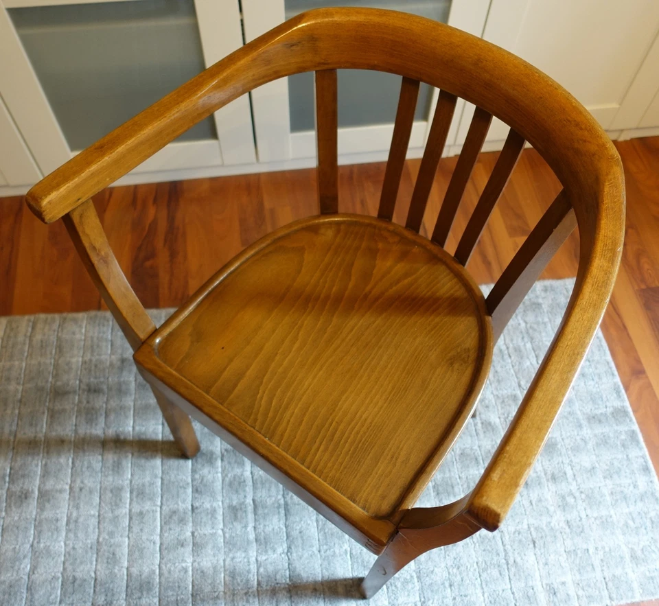 Bauhaus Art Deco Gropius Chair Armchair Bentwood Beech Antique 1920s 1930s Excellent! - Image 3 of 4