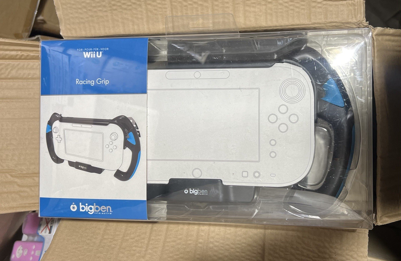 Volant ergonomique BigBen Racing Grip Wii U lot de 10 manettes de course neuves - 3