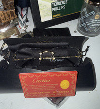 Cartier CT0488O Gold Rimless Metal Eyeglass Frames 18-140 Unisex Adults