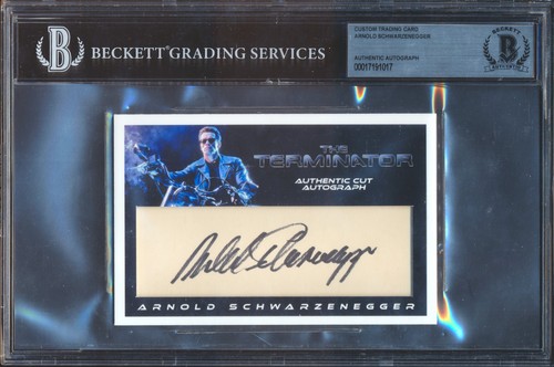 1017 Arnold Schwarzenegger Custom Cut Auto BGS AUTH