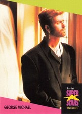 GEORGE MICHAEL 1991 ProSet Superstars Musicards #86 Pop Legend NM