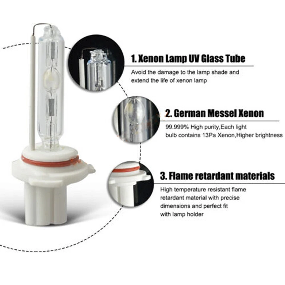 H7 H8 H11 H4 H1 H3 9005 9006 Xenon Headlight Bulbs Car Replace HID Lights 100W - Image 3 of 4