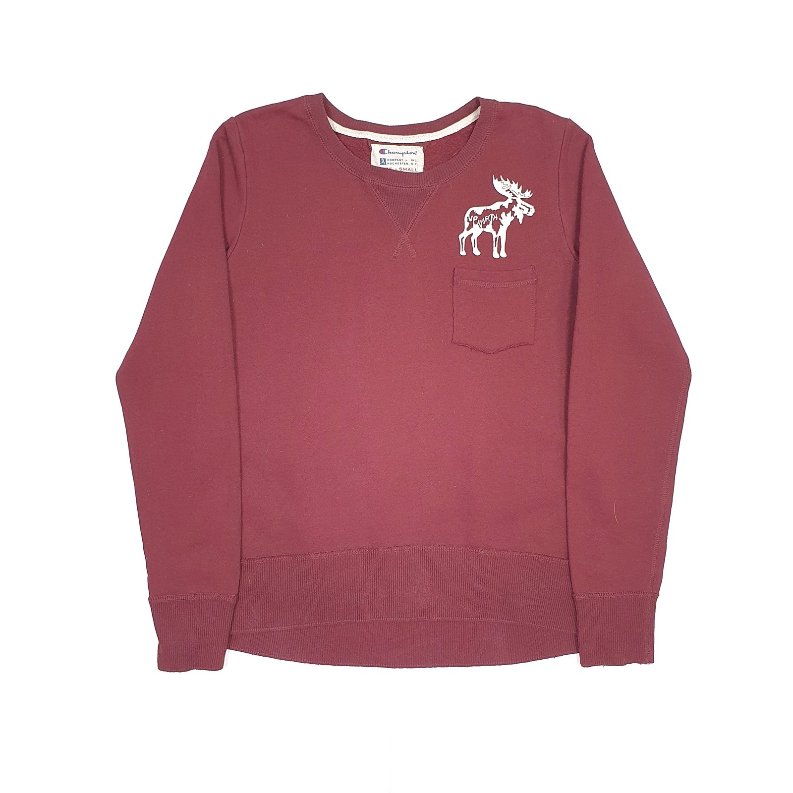Womens CHAMPION Cotton Crewneck Jumper Sweatshirt S