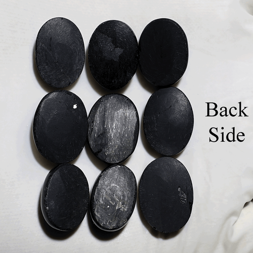 Estrella de Plata ~ 9 PIEZAS Piedras Preciosas Cabujón Ovalado Estrella Negra Natural 15mm-17mm - Imagen 9 de 12