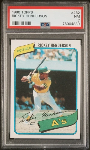 1980 Topps Rickey Henderson #482 PSA 7