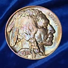 1936 Buffalo Nickel – Superb AU+ High Grade Natural Album Monster Toning