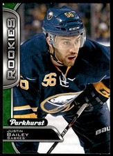 2016-17 PARKHURST ROOKIE GREEN Justin Bailey Rookie Buffalo Sabres #346