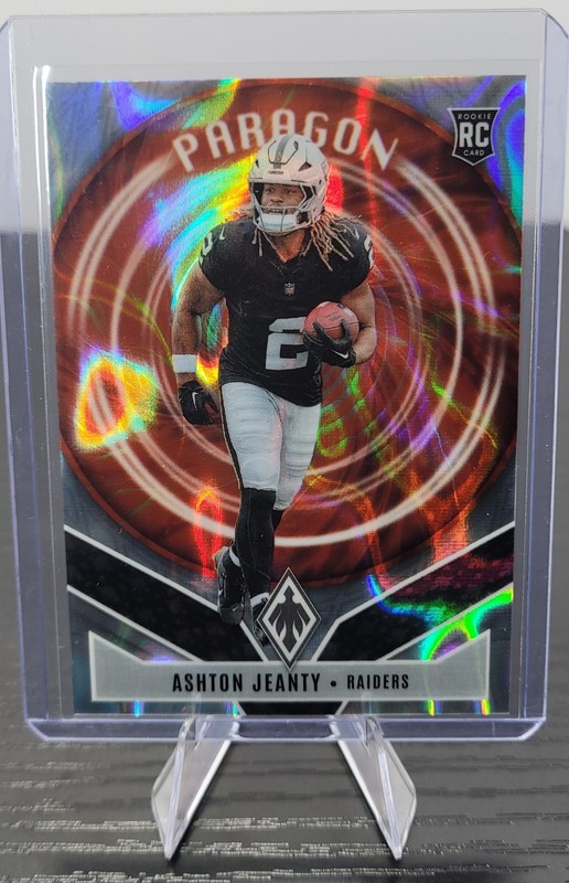 Ashton Jeanty 2025 Panini Phoenix SILVER LAVA PARAGON LAS VEGAS RAIDERS RC /199