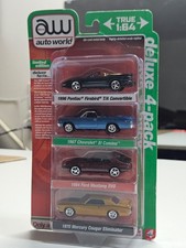 Auto World Deluxe 4pck Firebird El Camino Mustang Cougar