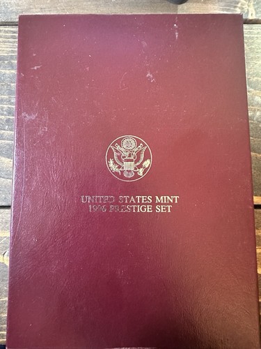 RARE RARE 1996 S Prestige Proof Set 90% Silver Dollar 7 Coins W/COA. OGP - 第 1/20 張圖片