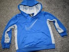 E7 24M Boys NIKE Dri-Fit Blue Gray Pullover Hoodie Hooded Sweatshirt Shirt — photo 1