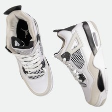 Air Jordan 4 Retro White Oreo Shoes Size 9.5 408452-111