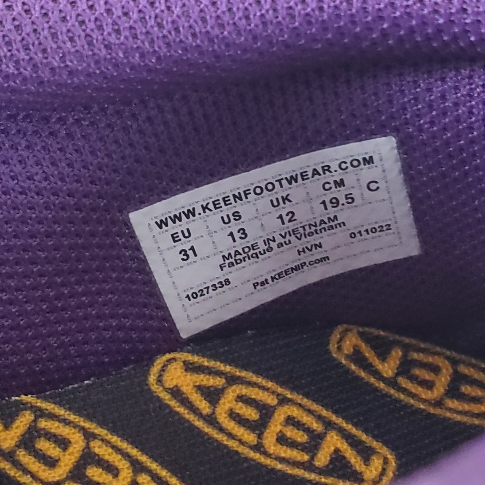 Scarpe da trekking Keen Speed Hound per bambini taglia 13 Tillandsia viola Ipanema sneakers