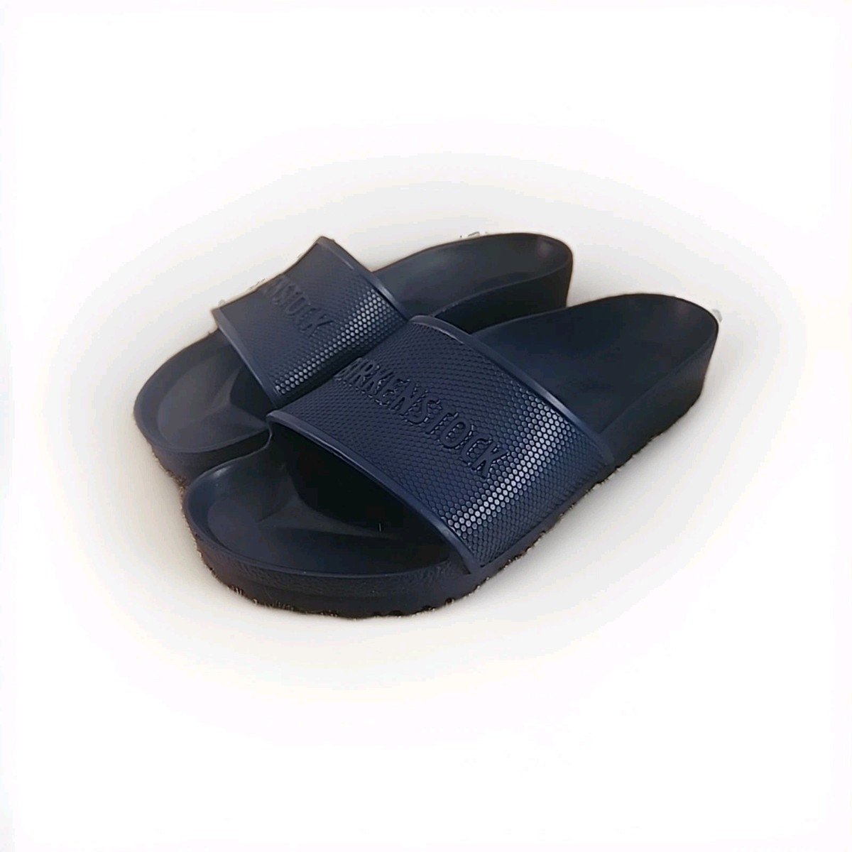 Birkenstock Barbados EVA Slides Sandals Slip On Navy Sz 42