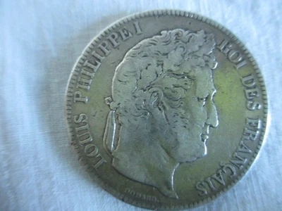 PIÈCE 5 FRANCS LOUIS PHILIPPE I ARGENT 900% 25 GRAMMES QUALITÉ SUP ANNÉE 1835 - Photo 1/4