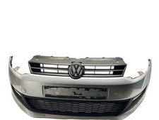 Volkswagen Polo 6R Front Bumper 6R0807221R Silver LA7W