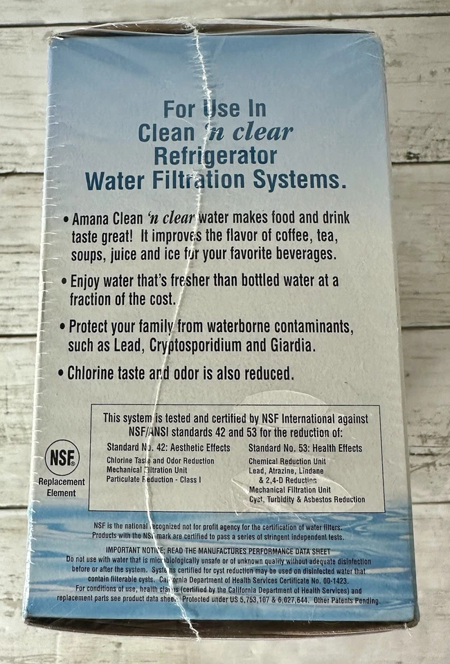 Amana Clean 'n Clear Refrigerator Cartridge Filter Model WF401 Lot Of 2 - Image 4 of 4