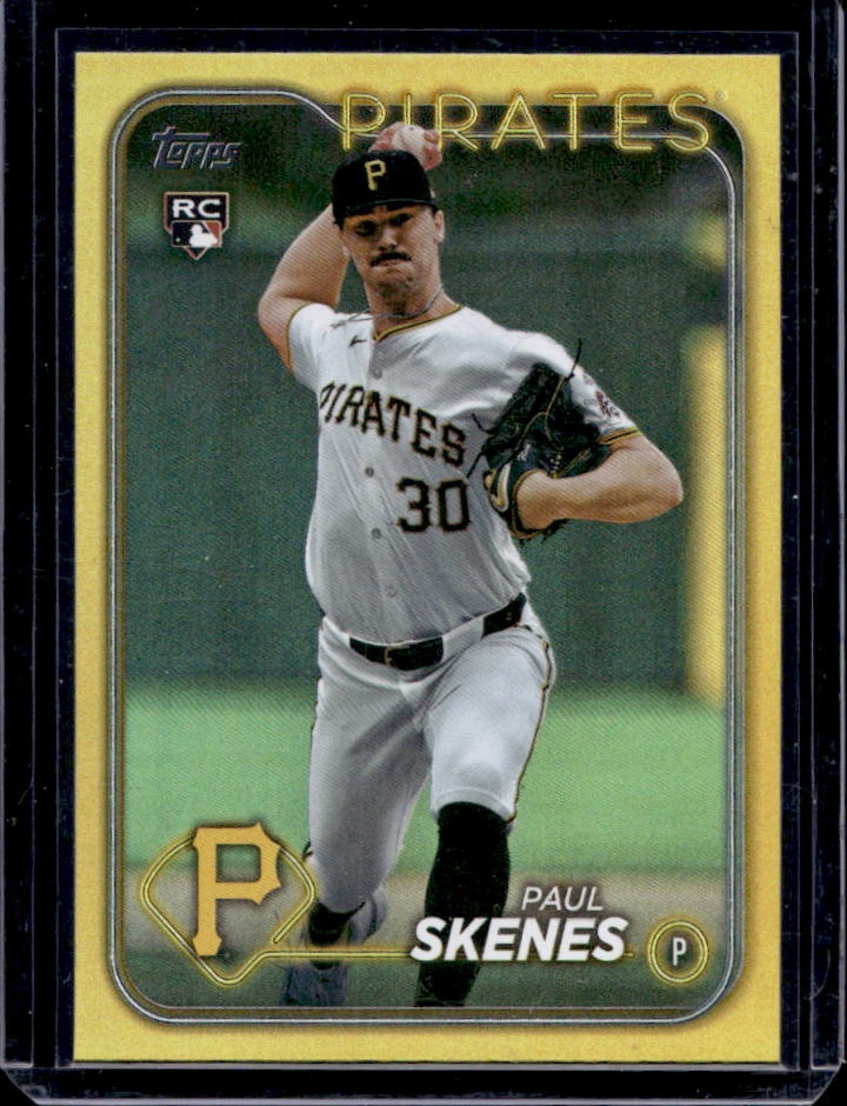 2024 Topps Update Paul Skenes RC Gold Rainbow Foil Rookie #US100 Pirates