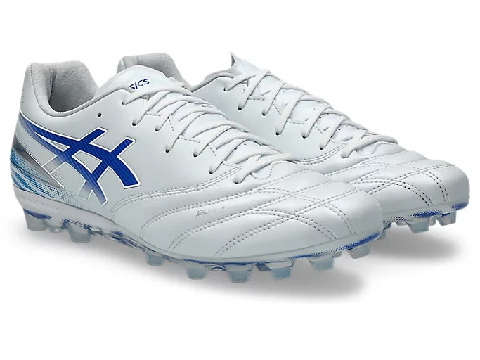 ASICS DS LIGHT PRO AG 1103A127 100 White Asics Blue Soccer Cleats