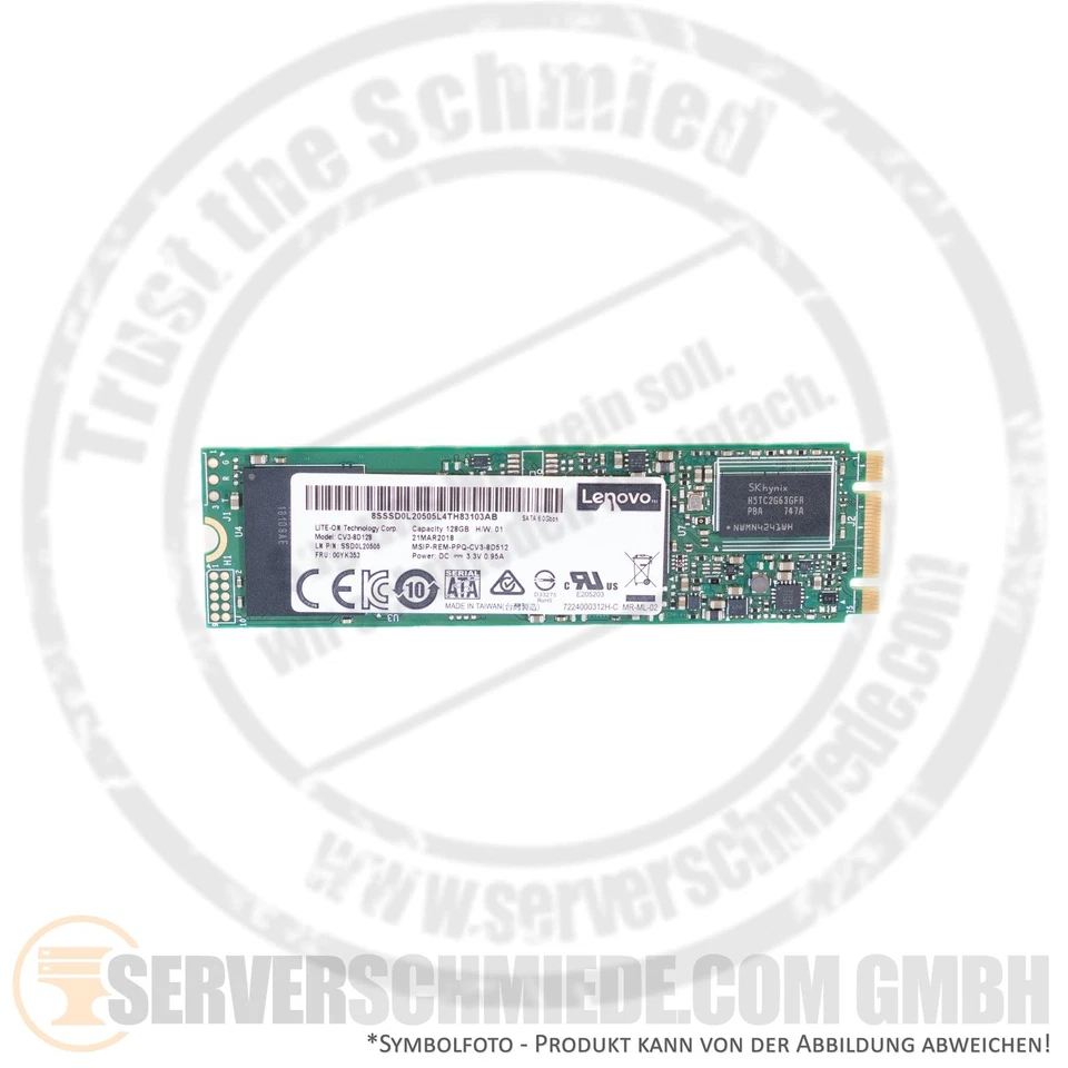 Lenovo CV3-8D128 128GB M.2 2280 SATA 6Gb SSD SSD0L20505 00YK353 - Bild 3 von 3