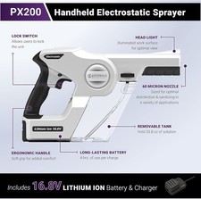 Protexus PX200ES Cordless Electrostatic Handheld Sprayer 16.8V Evaclean