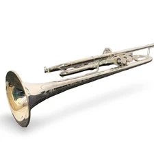 S.E. Shires Q10R Professional Trumpet – SN 3805 – w/ Black Case – Silver Plate 