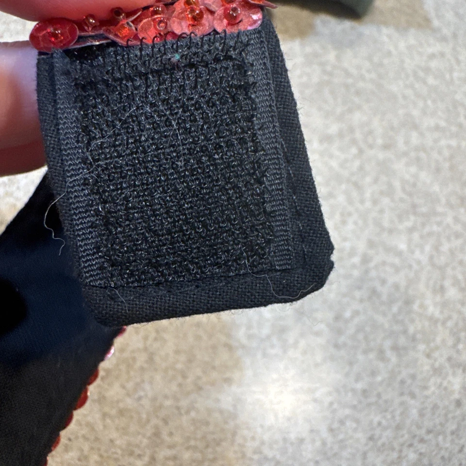 圣诞胸罩复古吊带弹力串珠古董红色七月圣诞老人精灵 — 第 4/4 张图片