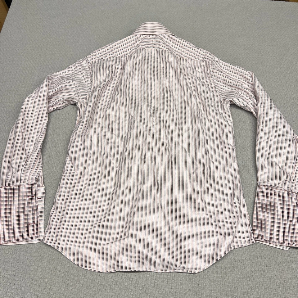 Camisa Paul Smith Para Hombre 16/41 Geométrica Abotonada Formal Preppy Diseñador Foto 2 de 4