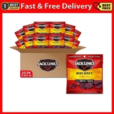 Jack Link's Beef Jerky, Teriyaki, Multipack Bags – Flavorful Meat Snacks for ...