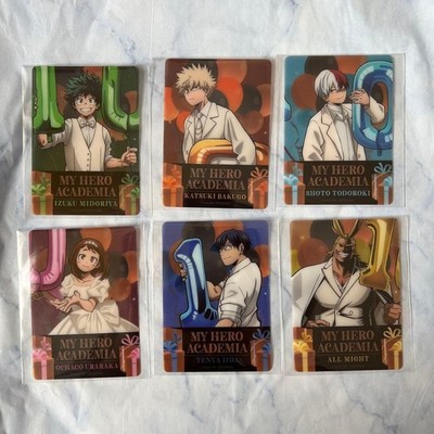 My Hero Academia Animate 10th Clear Card Set Deku Green Bakugo Todoroki