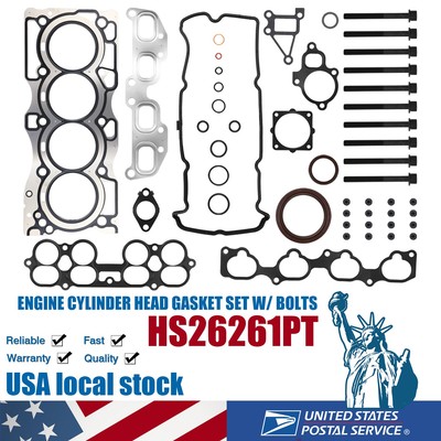 Engine Cylinder Head Gasket Set For Fel-Pro HS 26261 PT For Nissa Altima 2.5L