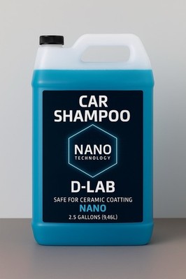 D-lab Nano Car Shampoo 2.5 Gallons (9.46L) High Foam Car Wash Soap