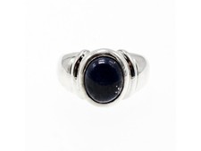 925 Sterling Silver Sodalite Ring Size 7