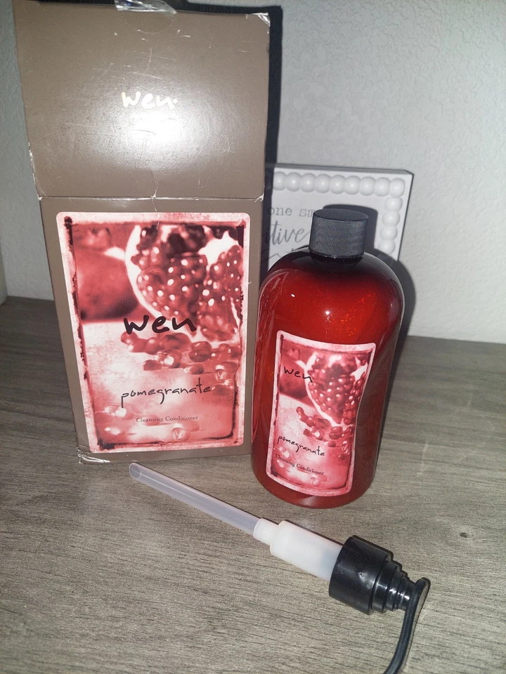 Wen Pomegranate Cleansing Conditioner 16 fl oz New Sealed With PUMP In Box - Image 2 of 4