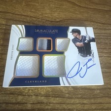 2019 Panini Immaculate Immaculate Fives  13/49 Jake Bauers #F-JB Auto fi8