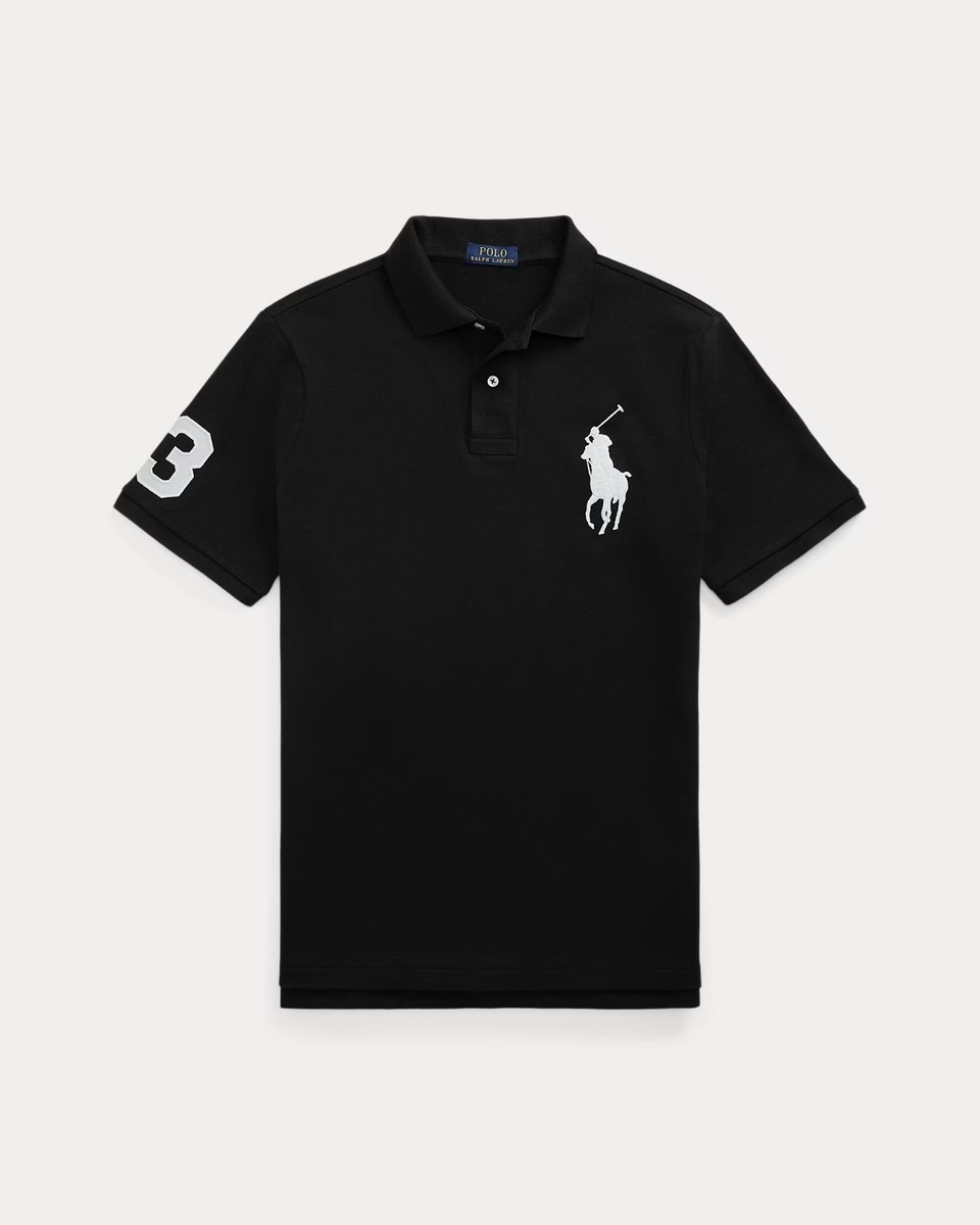 POLO RALPH LAUREN Mens Big Pony Classic Fit Mesh Cotton Polo Shirt - Main Image