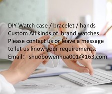 DIY Watch case+ bracelet+hands Custom watches...