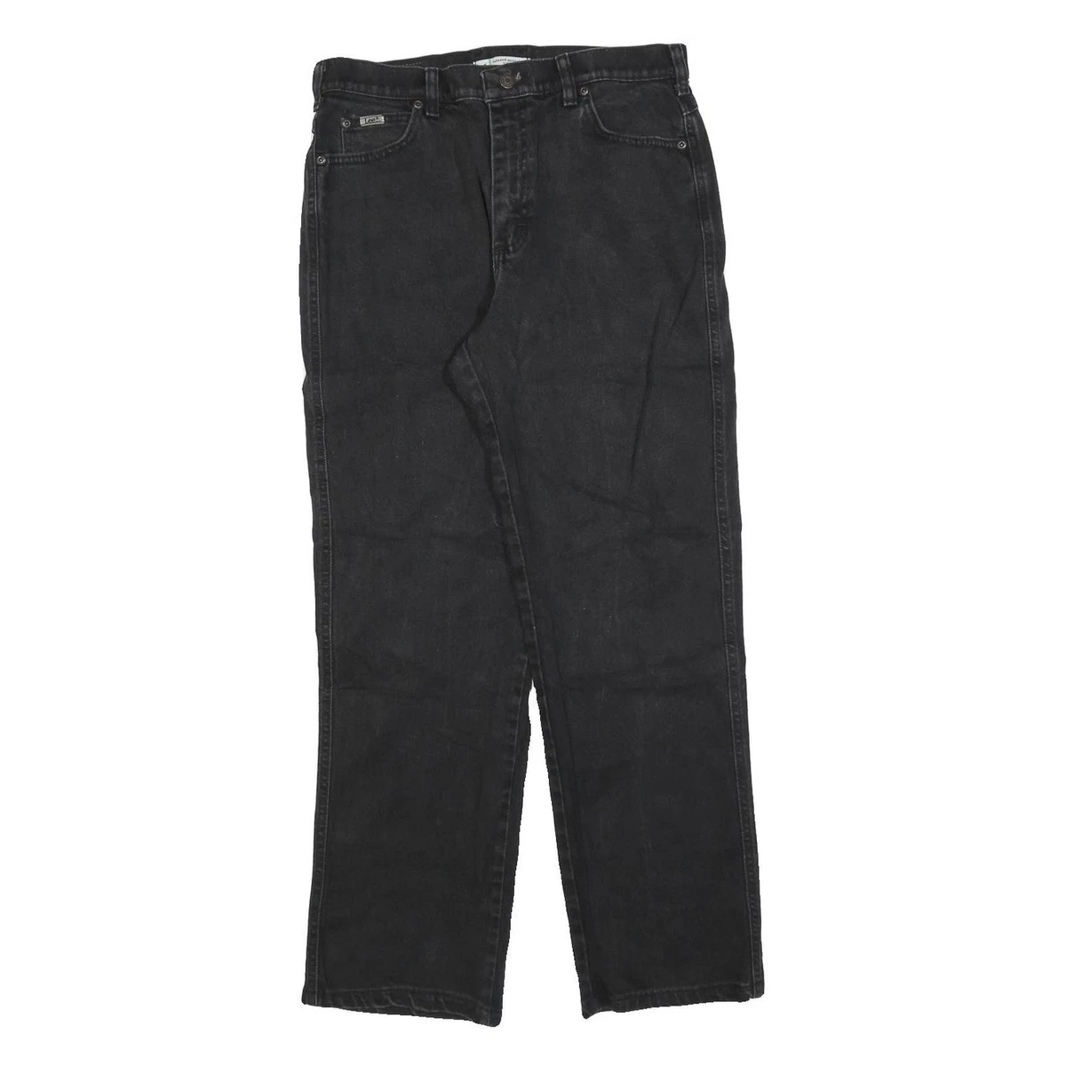 Lee Pantaloni Donna A Gamba Dritta – Nero, Taglia 38, Vestibilità Regolare Con Pannello Snellente